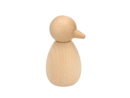 Groot houten vogelbeeldje