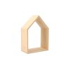 Houten wandplank huisje open – klein