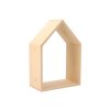 Houten wandplank huisje open – groot