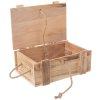 Houten kist met touw 36 x 26 x 16 cm