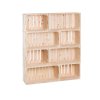 Houten boekenkast van kisten 120 x 100 x 30 cm