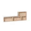 Houten wandmeubel van kisten 160 x 60 x 24 cm