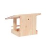 Houten vogelvoederhuisje om te decoreren 22,5 x 18 x 16 cm