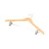 Houten kledinghanger met clips – 44 x 28 cm