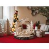 Houten kerststal met schors XXIX