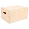 Houten doos met deksel 35 x 25 x 18 cm