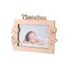 Houten fotolijst met naam voor geboorte baby 18 x 13 cm