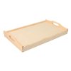 Houten ontbijttray 50 x 30 cm - onbehandeld