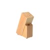 Houten messenblok BRILLANTE rubberboom - 22 x 17 x 9 cm