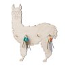 Houten sleutelrek - lama