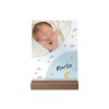 Babyfoto op acrylglas met standaard - babyjongen