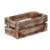Gebrande houten kist 28 x 15 x 12 cm