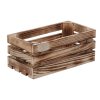 Gebrande houten kist 28 x 15 x 12 cm II