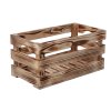 Gebrande houten kist 40 x 22 x 20 cm