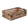 Gebrande houten kist 40 x 26 x 12 cm II