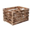 Gebrande houten kist 40 x 30 x 24 cm