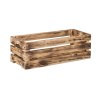 Gebrande houten kist 60 x 22 x 20 cm