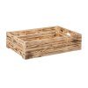 Gebrande houten kist 60 x 39 x 15 cm