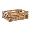 Gebrande houten kist 60 x 39 x 20 cm