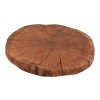 Eikenhouten onderzetter 30-35 cm