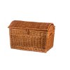 Rieten kist met deksel naturel - piraat