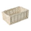 Rieten lade wit 30x20x12 cm
