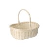 Rieten mand wit