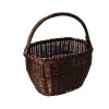 Rieten boodschappenmand, donker