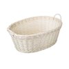 Rieten wasmand - wit