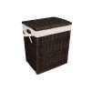 Rieten wasmand, donker