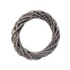 Rieten krans grijs 35 cm