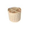 Rotan mand met vakken 16 x 16 x 14 cm