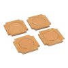 Set van 4 onderzetters en bordspellen