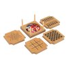 Set van 4 onderzetters en bordspellen