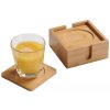 Set van bamboe onderzetters (6 stuks)