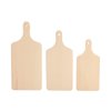 Set van houten snijplanken met handvat 3 stuks