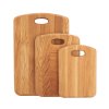 Premium eikenhouten snijplankenset 3 stuks
