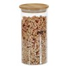 Glazen pot met bamboe deksel - 1200 ml