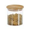 Glazen pot met bamboe deksel - 500 ml