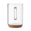 Glazen mok met kurkbodem 400 ml