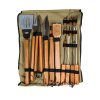 Barbecueset in tas - 18 stuks